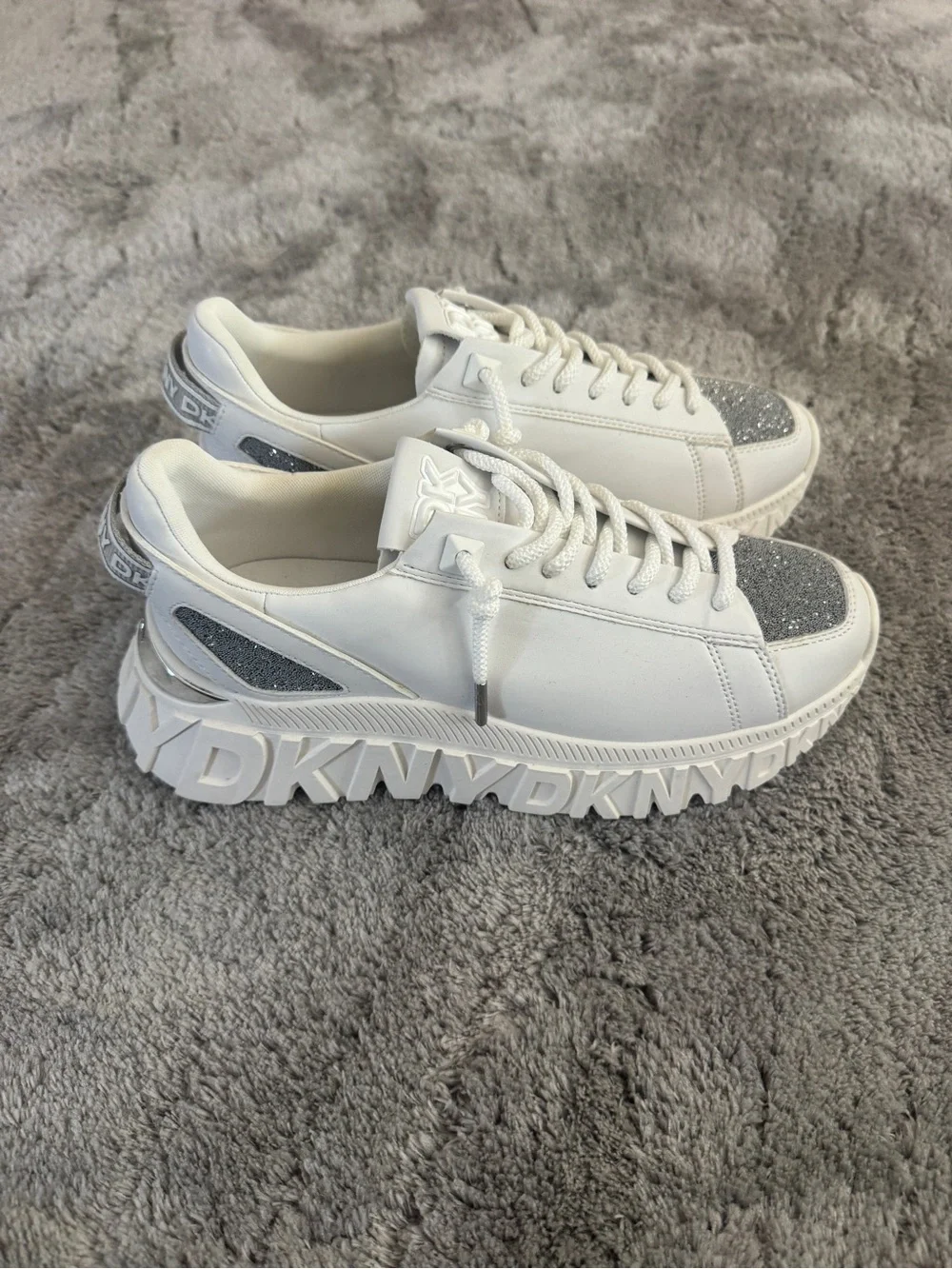 Dkny white silver